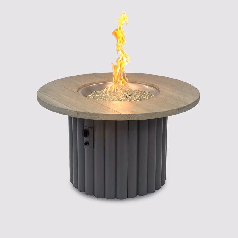 Reverie Round Gas Fire Pit Table